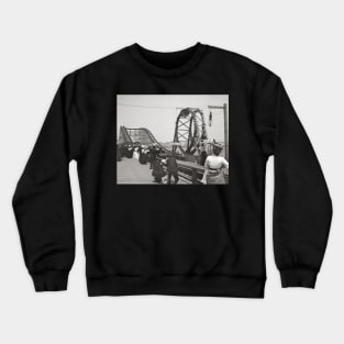 Atlantic City Rollercoaster, 1901. Vintage Photo Crewneck Sweatshirt